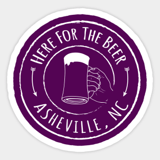 Asheville Beer - WO Purple 06 Sticker